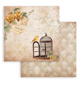 Stamperia Scrapbooking Double face sheet - Golden Harmony cage