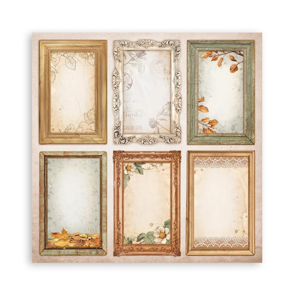 Stamperia Scrapbooking Pad 22 sheets cm 30,5x30,5 (12"x12") Single face - Golden Harmony