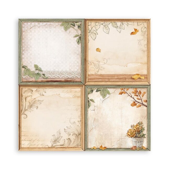 Stamperia Papierblok 30,5x30,5 cm - 22 vellen - Enkelzijdig - Golden Harmony