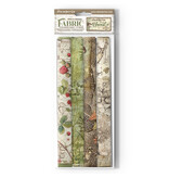 Stamperia Pack 4 sheets fabric cm 30x30 - Forest