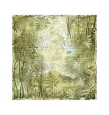 Stamperia Pack 4 sheets fabric cm 30x30 - Forest