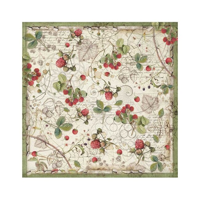 Stamperia Pack 4 sheets fabric cm 30x30 - Forest