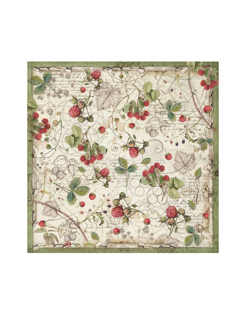 Stamperia Pack 4 sheets fabric cm 30x30 - Forest