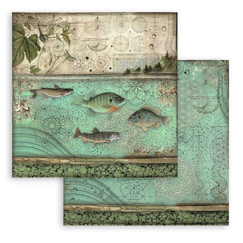 Stamperia Scrapbooking Pad 10 sheets cm 30,5x30,5 (12"x12") - Forest