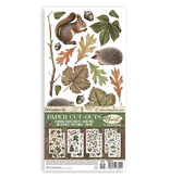 Stamperia Paper cut-outs Double Face - 4 sheets cm. 15x30,5 - Forest