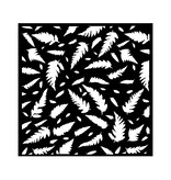 Stamperia Thick stencil cm 18X18 - Forest leaves pattern