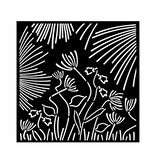 Stamperia Thick stencil cm 18X18 - Forest abstract flowers