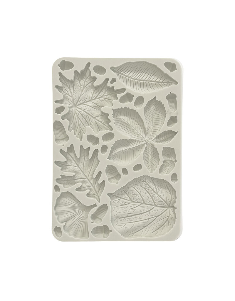 Stamperia Silicon mold A5 - Forest leaves and acorns