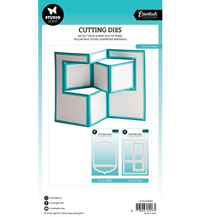Studio Light SL Cutting Dies Zig-zag card Essentials nr.884