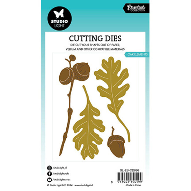 Studio Light SL Cutting Dies Oak Elements Essentials nr.886