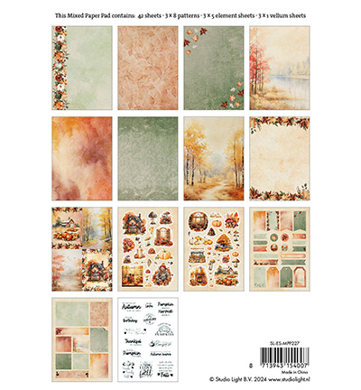Studio Light SL Mixed paper pad Autumn Essentials nr.227