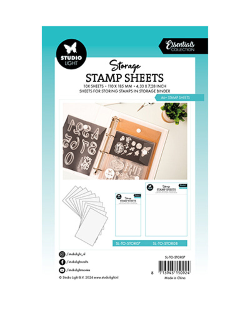 Studio Light SL Storage Stamp sheet A6+ sheet Essentials nr.07