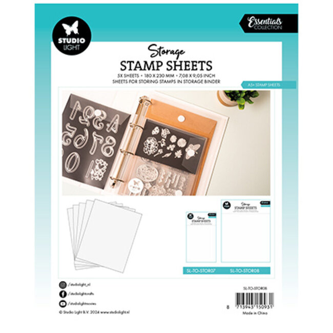 Studio Light SL Storage Stamp sheet A5+ sheet Essentials nr.08