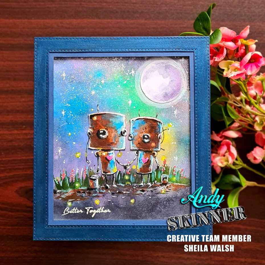 creative expressions Andy Skinner Pre-Cut Rubber Stamp Botology Better Together (CEASR069)