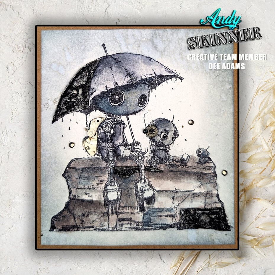 creative expressions Andy Skinner Pre-Cut Rubber Stamp Botology New Friends (CEASR068)