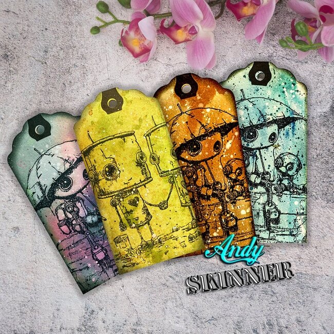 creative expressions Andy Skinner Pre-Cut Rubber Stamp Botology New Friends (CEASR068)