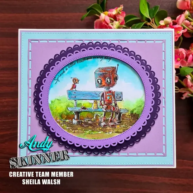 creative expressions Andy Skinner Pre-Cut Rubber Stamp Botology Spread A Little Kindness (CEASR065)