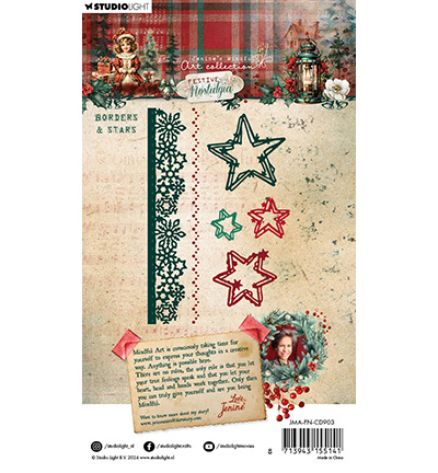 Studio Light JMA Cutting Die Borders & stars Festive Nostalgia nr.903