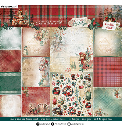 Studio Light JMA Design Paper Pad Double-sided scrapbooking Festive Nostalgia nr.252