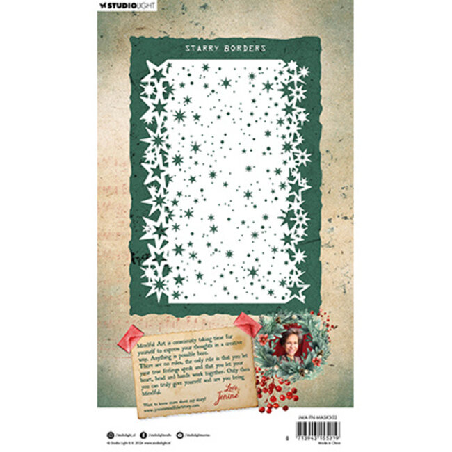 Studio Light JMA Mask Starry borders Festive Nostalgia nr.302