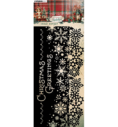 Studio Light JMA Mask Snowy border Festive Nostalgia nr.303