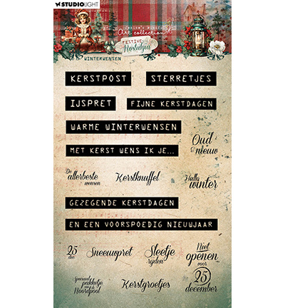 Studio Light JMA Clear Stamp Winterwensen Festive Nostalgia nr.754