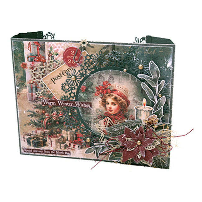 Studio Light JMA Sticker Sheets Black, red & green - Dutch Festive Nostalgia nr.24