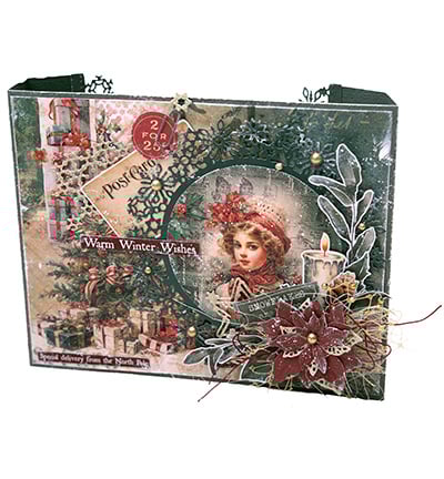 Studio Light JMA Sticker Sheets Black, red & green - Dutch Festive Nostalgia nr.24