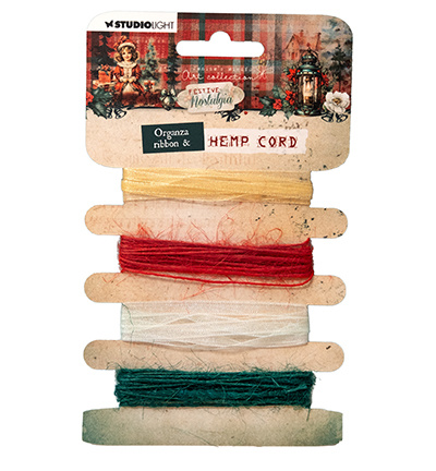 Studio Light JMA Ribbon Organza (5mm) & hemp cord Festive Nostalgia nr.15