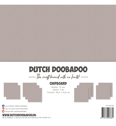 Dutch Doobadoo DDBD Chipboard 30,5x30,5cm ( 10sheets x 1mm )