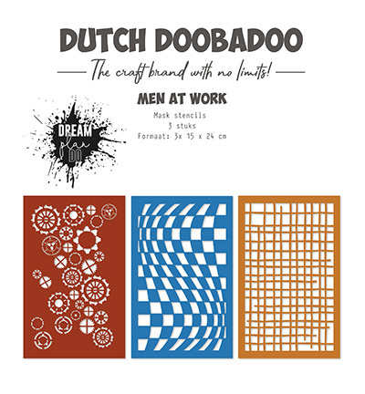 Dutch Doobadoo DDBD Stencils Men at work
