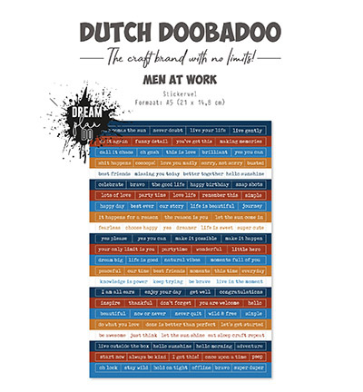 Dutch Doobadoo DDBD Dutch Sticker Art Men at work