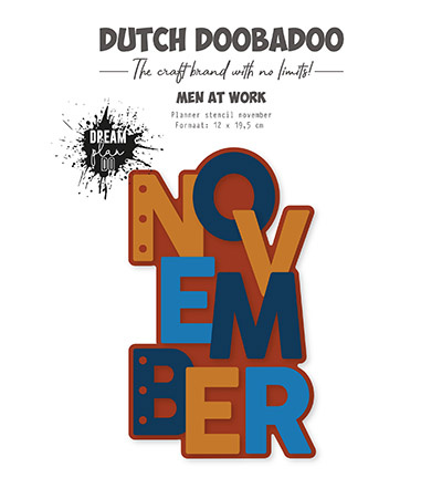 Dutch Doobadoo DDBD Planner stencil November