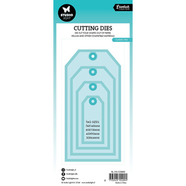 Studio Light SL Cutting Die Classic tag Essentials nr.900