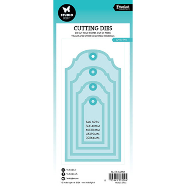 Studio Light SL Cutting Die Lovely tag Essentials nr.901