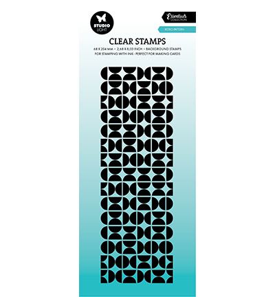 Studio Light SL Clear Stamp Retro pattern Essentials nr.728
