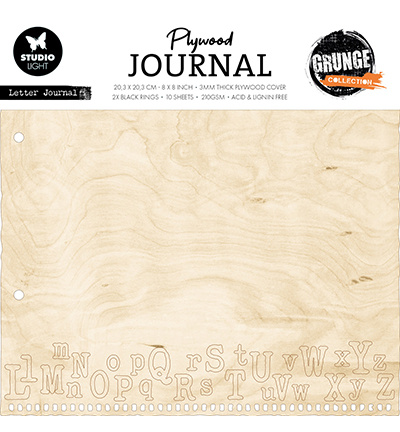 Studio Light SL Plywood Journal Letter Journal Grunge Collection nr.08