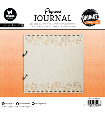 Studio Light SL Plywood Journal Letter Journal Grunge Collection nr.08