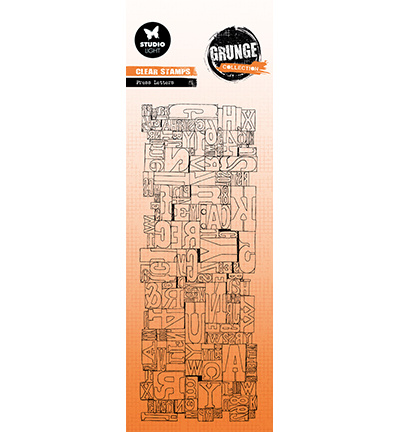 Studio Light SL Clear Stamp Press Letters Grunge Collection nr.733