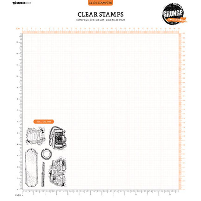 Studio Light SL Clear Stamp Grunge Camers Grunge Collection nr.736
