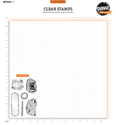 Studio Light SL Clear Stamp Grunge Camers Grunge Collection nr.736