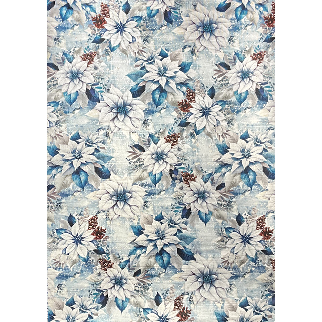 Ciao Bella DELUXE ELEGANCE OF BLUE PAPER SILVER A4 5/PKG