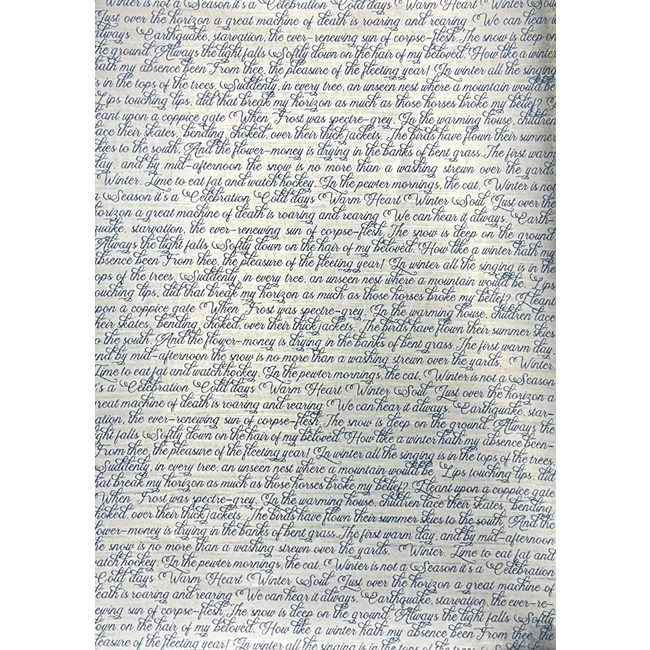 Ciao Bella DELUXE ELEGANCE OF BLUE PAPER SILVER A4 5/PKG