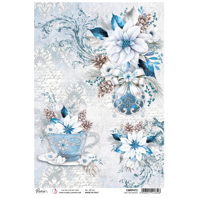 Ciao Bella RICE PAPER A4 TIME FOR WINTER