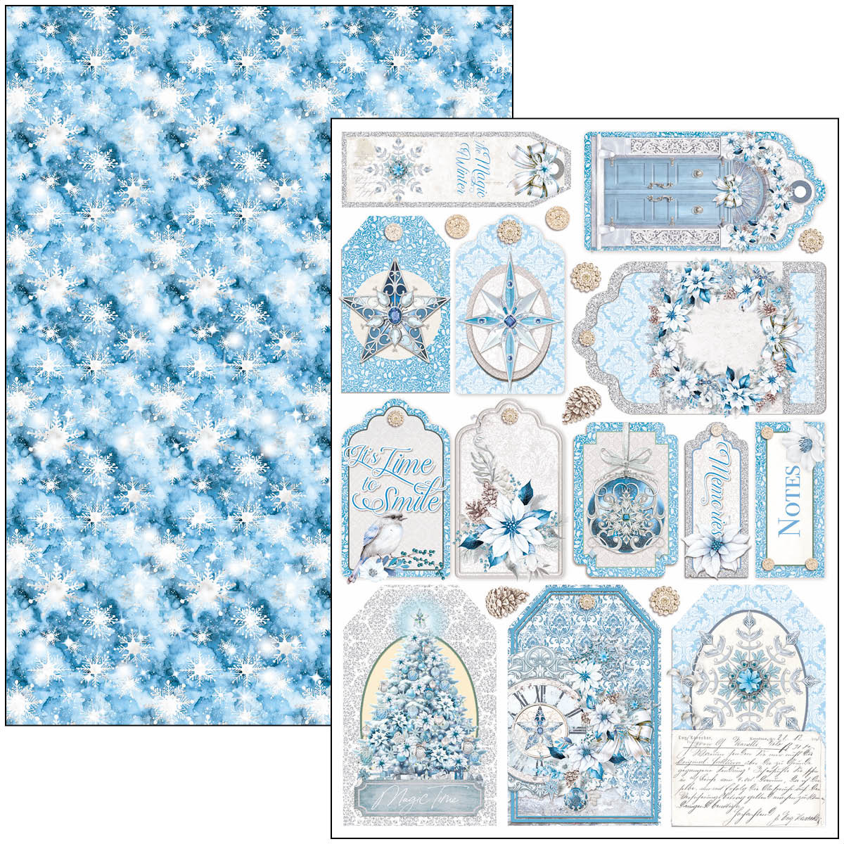 Ciao Bella ELEGANCE OF BLUE CREATIVE PAD A4 9/PKG