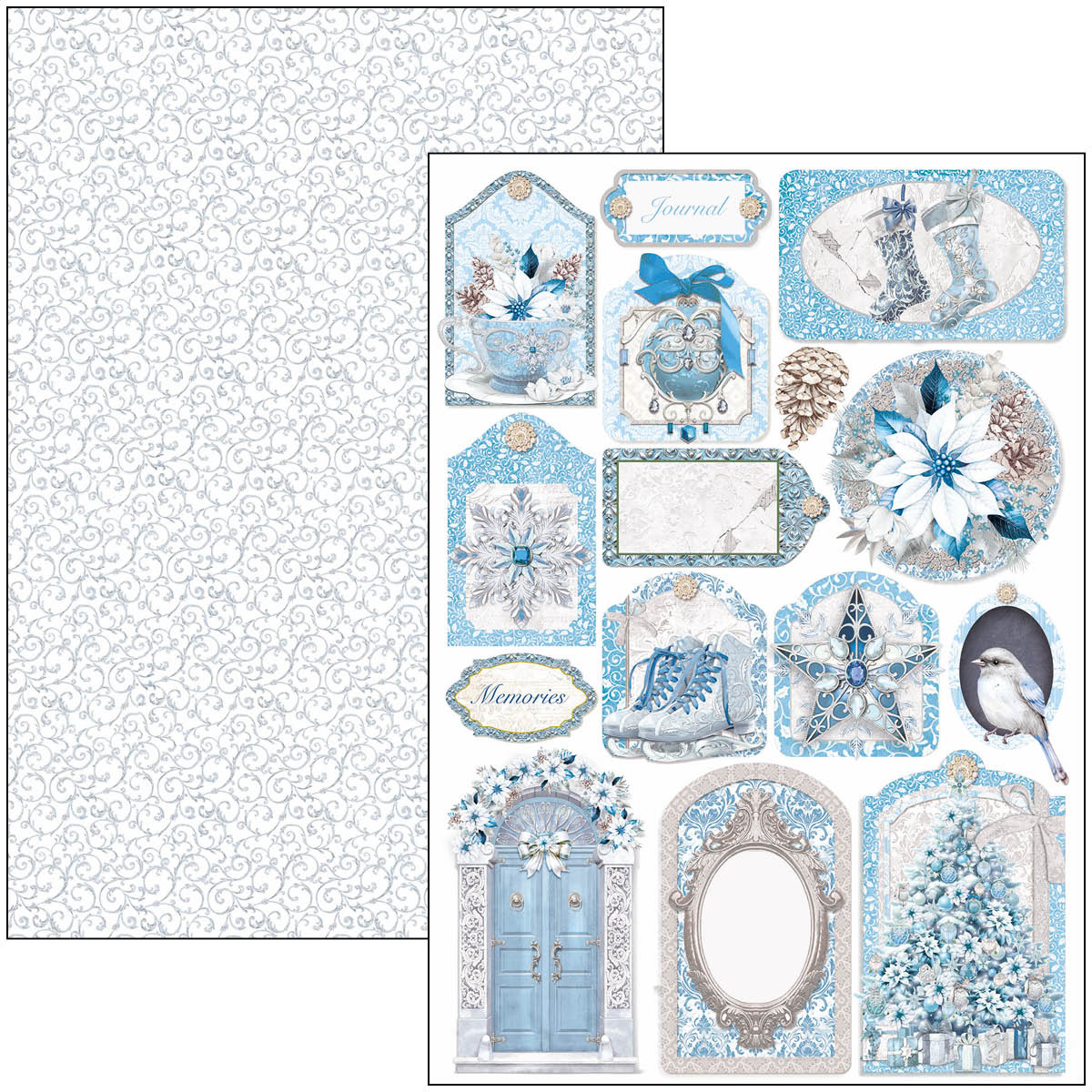 Ciao Bella ELEGANCE OF BLUE CREATIVE PAD A4 9/PKG