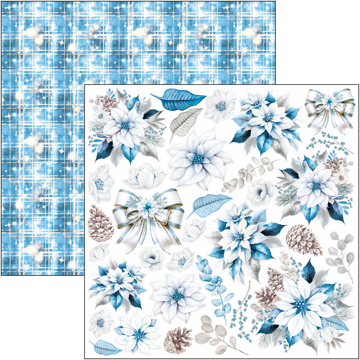 Ciao Bella ELEGANCE OF BLUE PAD 8"X8" 12/PKG