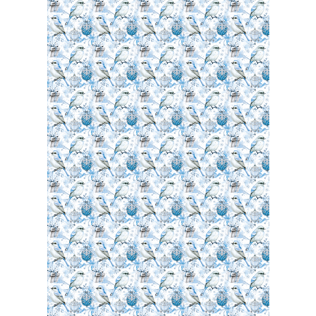 Ciao Bella VELLUM ELEGANCE OF BLUE PAPER PATTERNS A4 6/PKG