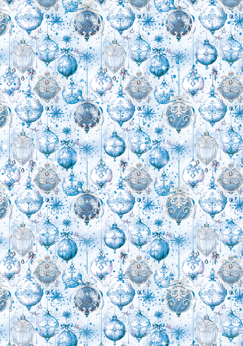 Ciao Bella VELLUM ELEGANCE OF BLUE PAPER PATTERNS A4 6/PKG