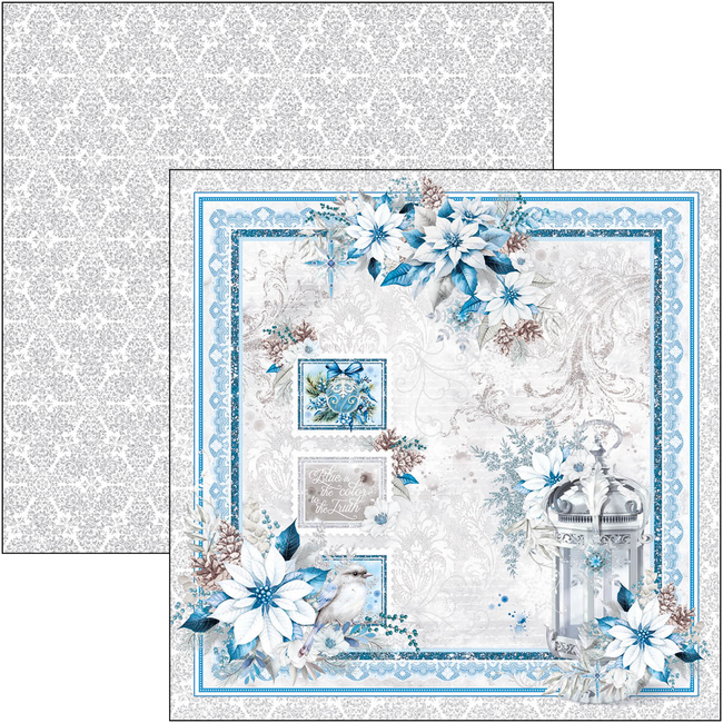 Ciao Bella ELEGANCE OF BLUE PAPER PAD 12"X12" 12/PKG